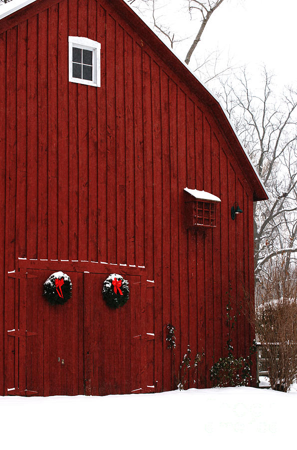 Christmas Barn 5 Photograph by Linda Shafer