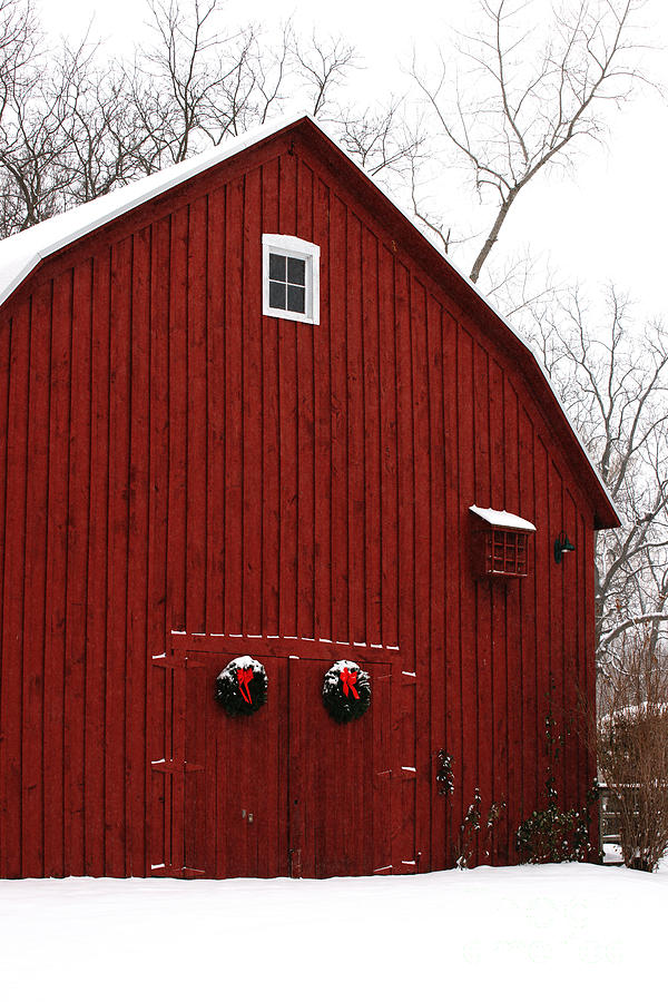 Christmas Barn 6 Photograph by Linda Shafer