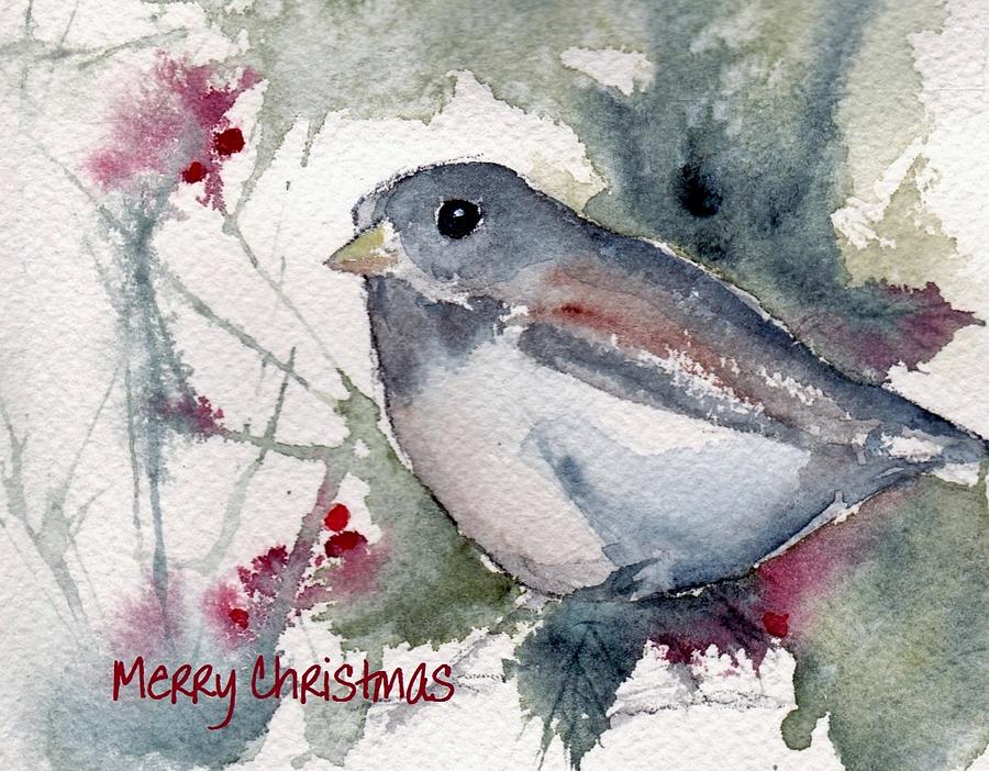 Christmas Birds 01 Painting by Anne Duke