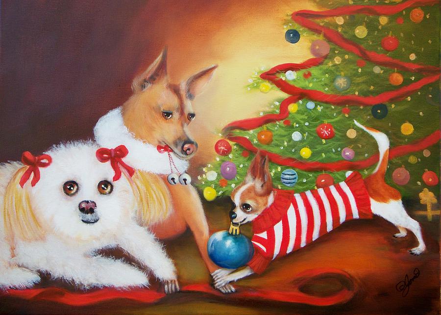 Christmas Blessings Painting by Joni McPherson