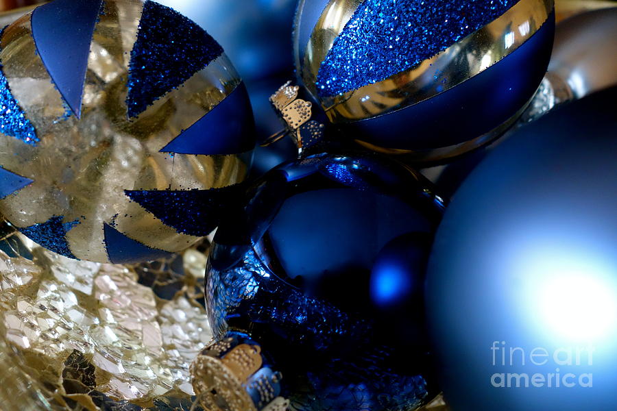 Christmas Blue Photograph by Jacqueline Athmann