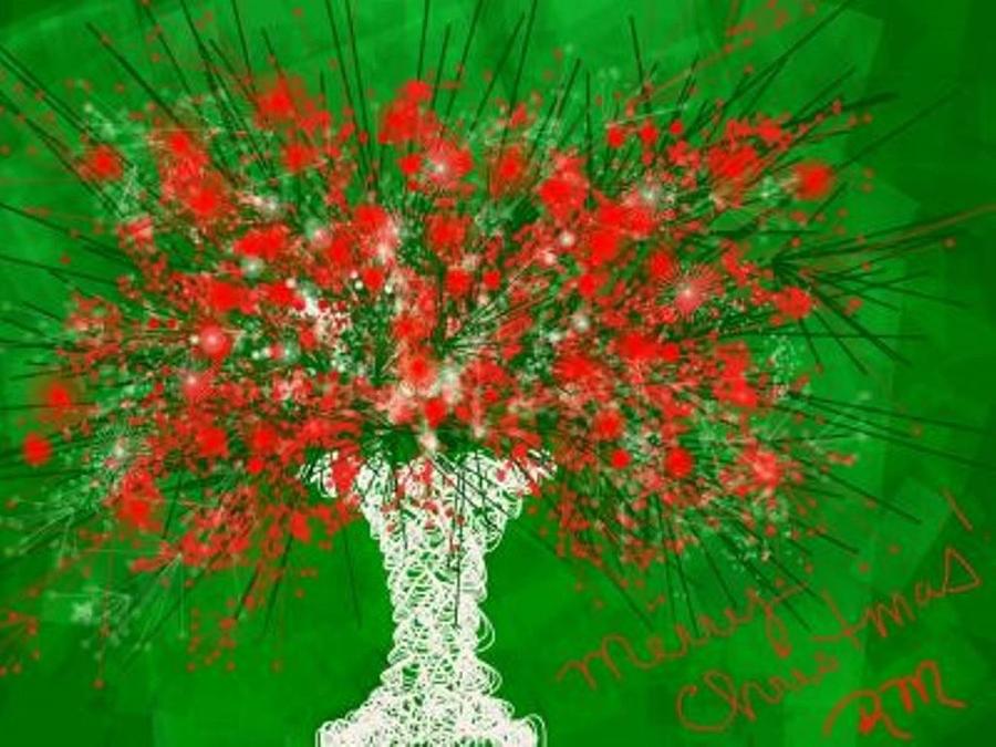 Christmas Bouquet Digital Art by Renee Michelle Wenker