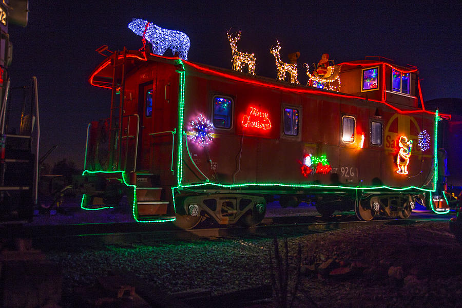 Christmas Photograph - Christmas Caboose  by Garry Gay