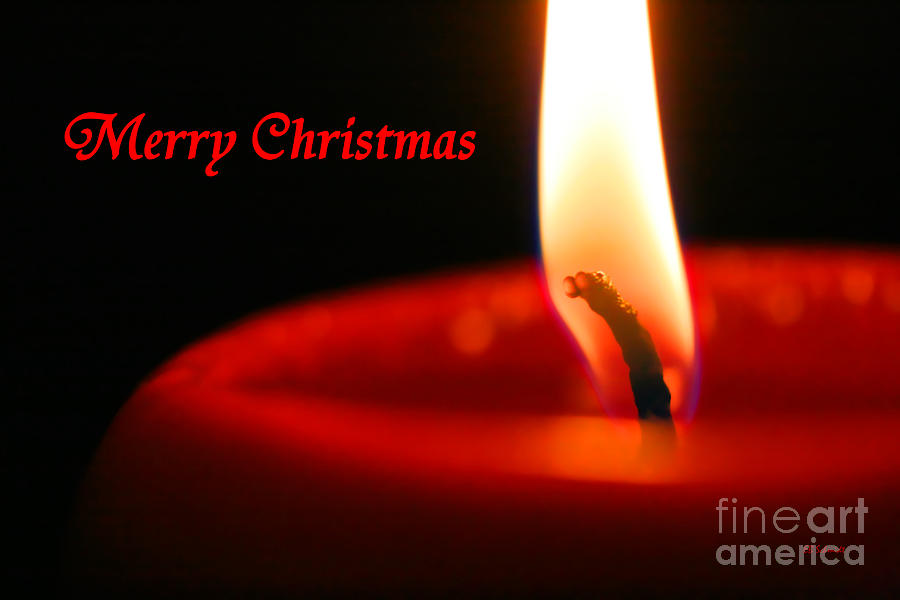 Christmas Candle Photograph by E B Schmidt