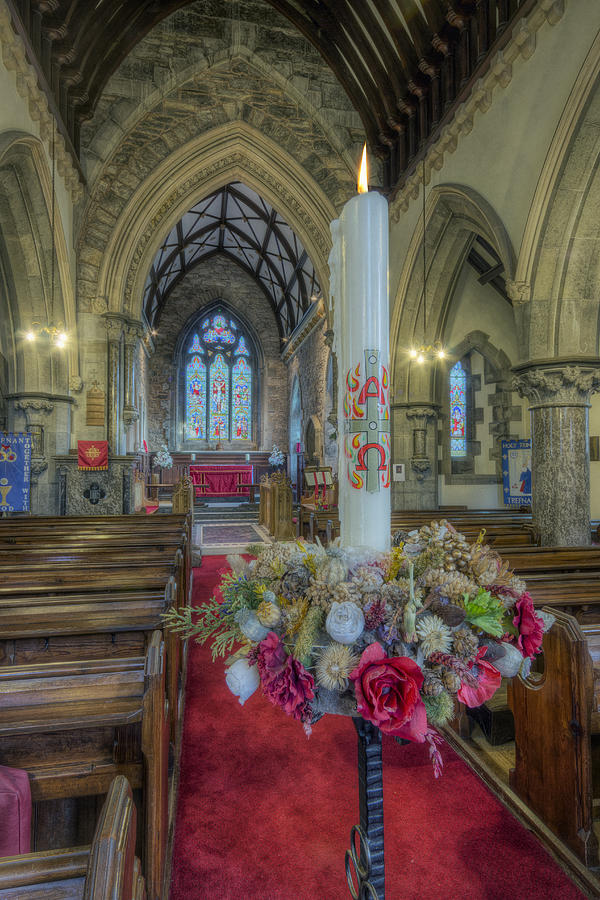 Christmas Candle Photograph by Ian Mitchell