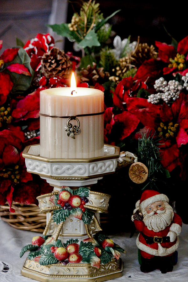 Christmas Candle Photograph by Ivete Basso Photography