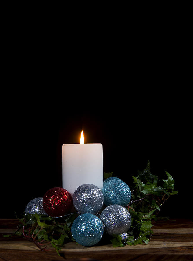 Christmas Candle2 Photograph by Cecil Fuselier