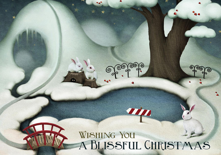 Blissful Christmas Digital Art by Kathryn McBride
