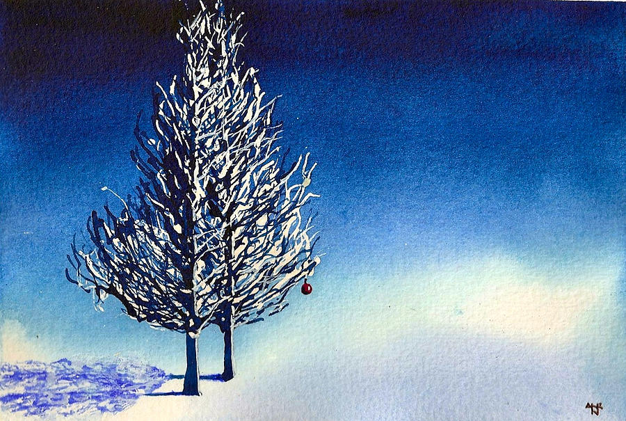 Christmas Card 14 Painting by Nelson Ruger