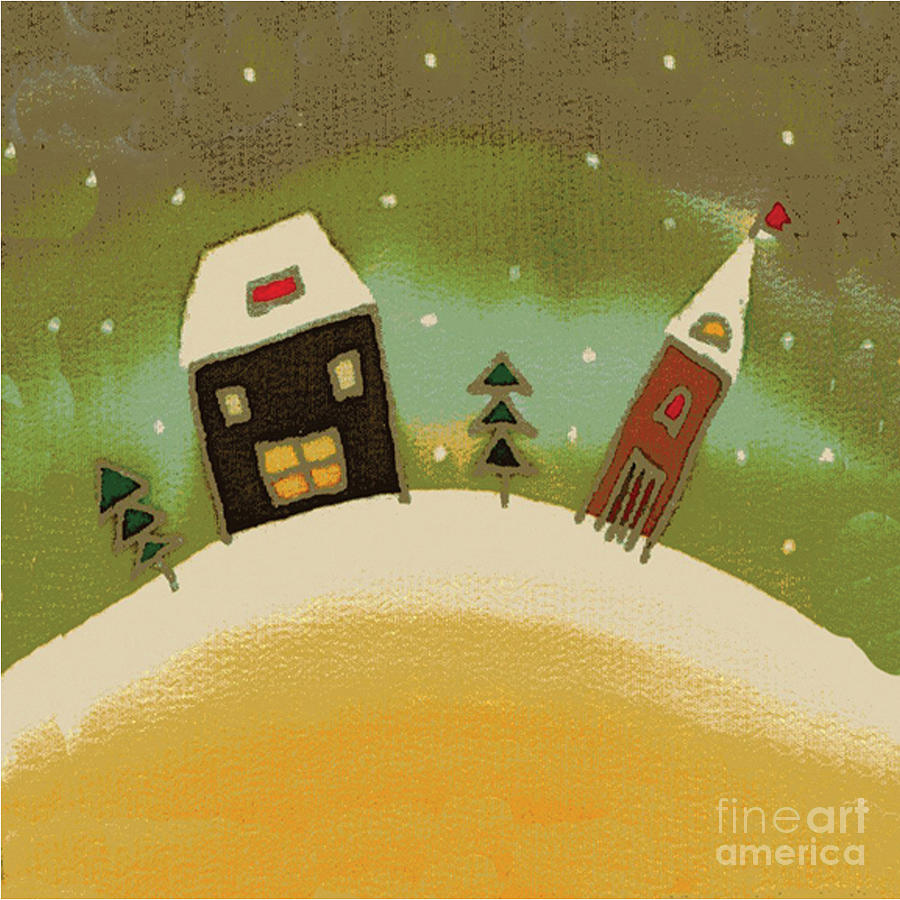 Christmas Tapestry - Textile - Christmas Card by Yana Vergasova