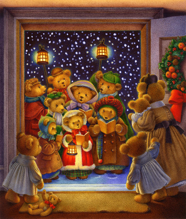Carol Lawson Painting - Christmas Carols by Carol Lawson