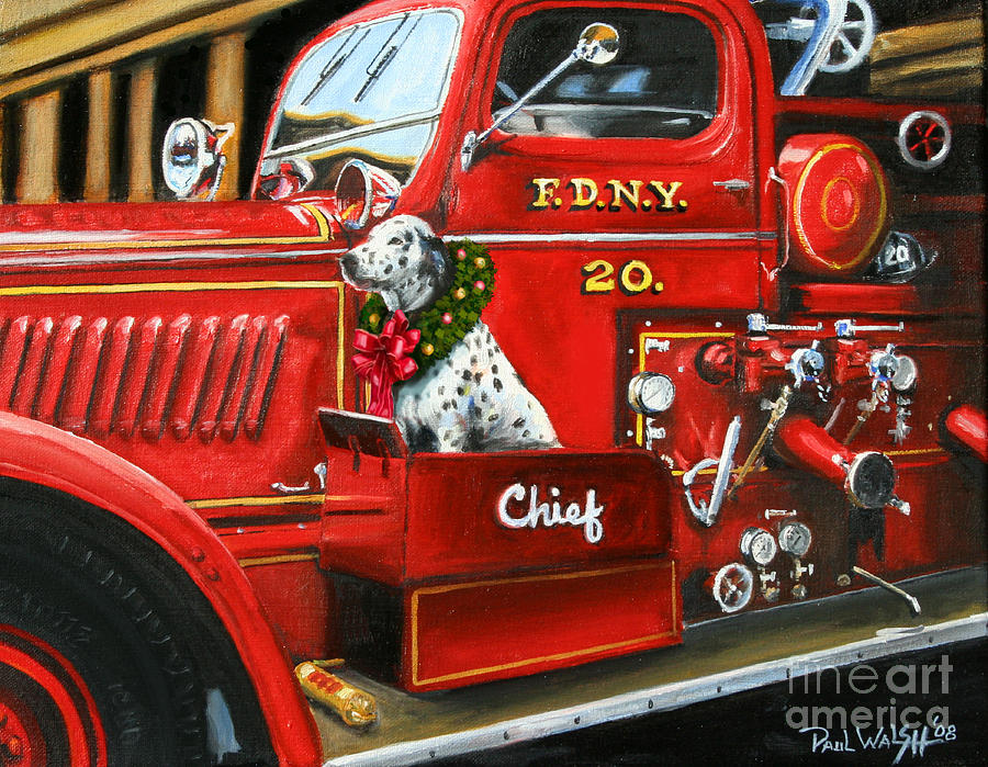 Christmas Painting - Christmas Chief by Paul Walsh