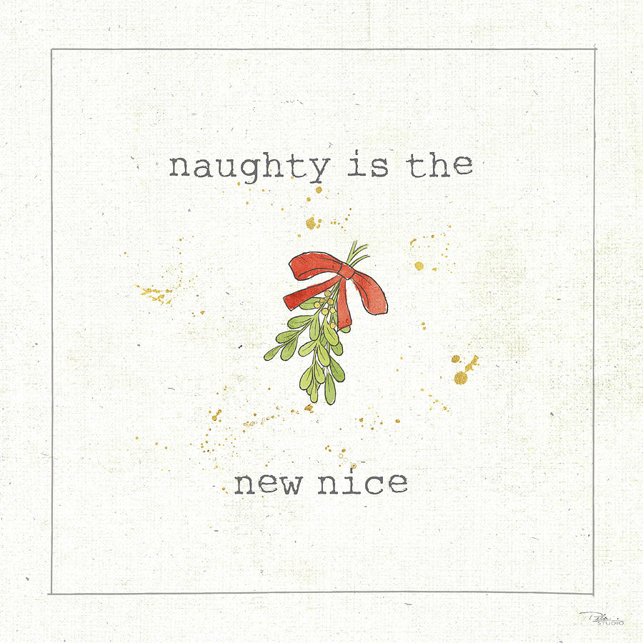 Christmas Cuties IIi - Naughty Is The New Nice Painting by Pela Studio ...
