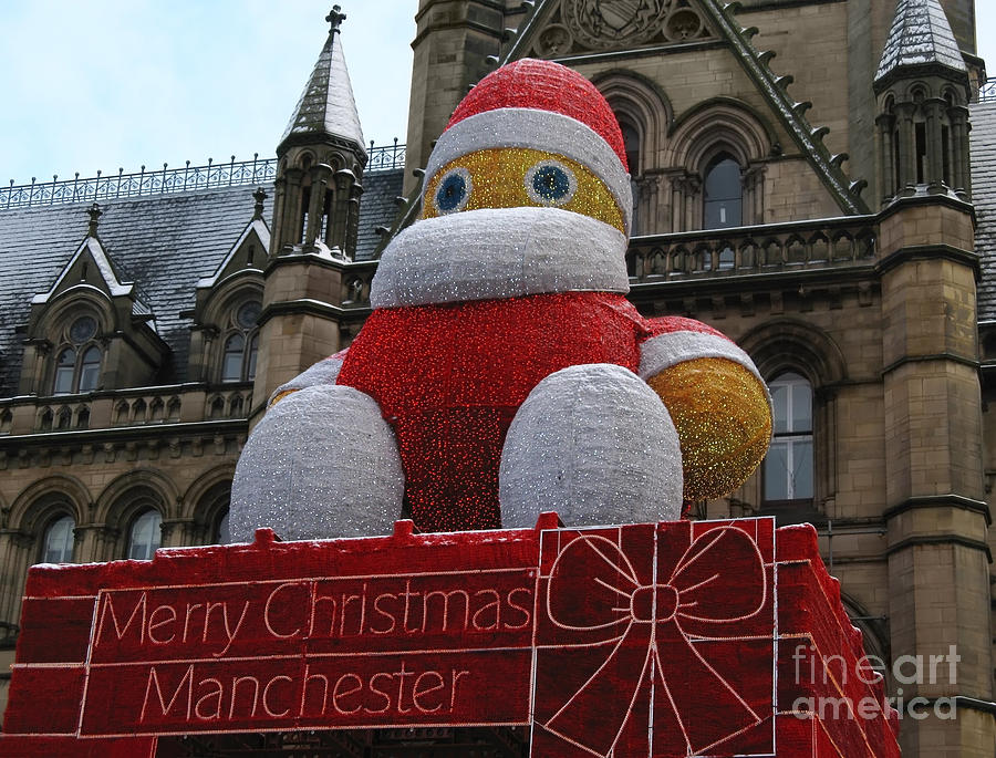 Architecture Photograph - Christmas decoration in Manchester by Kiril Stanchev