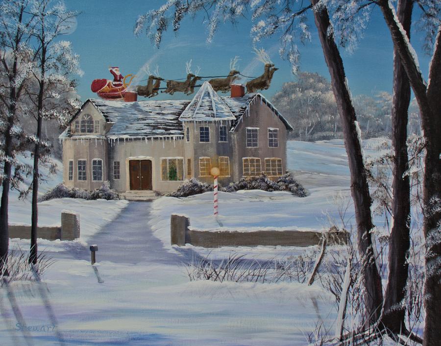 Christmas Delivery Painting by William Stewart