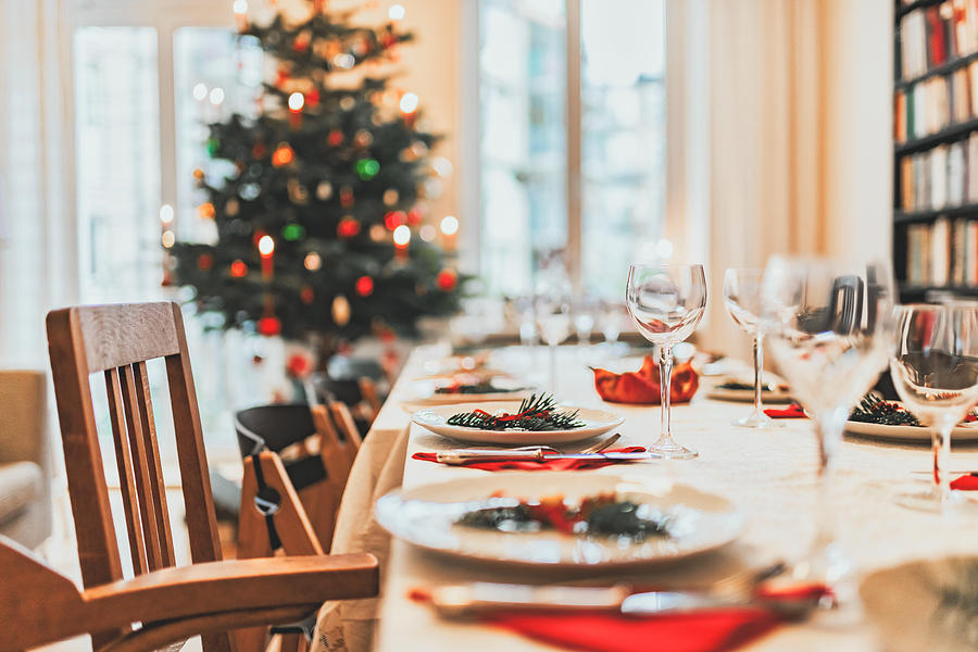 Christmas Dining Table Photograph by Golero