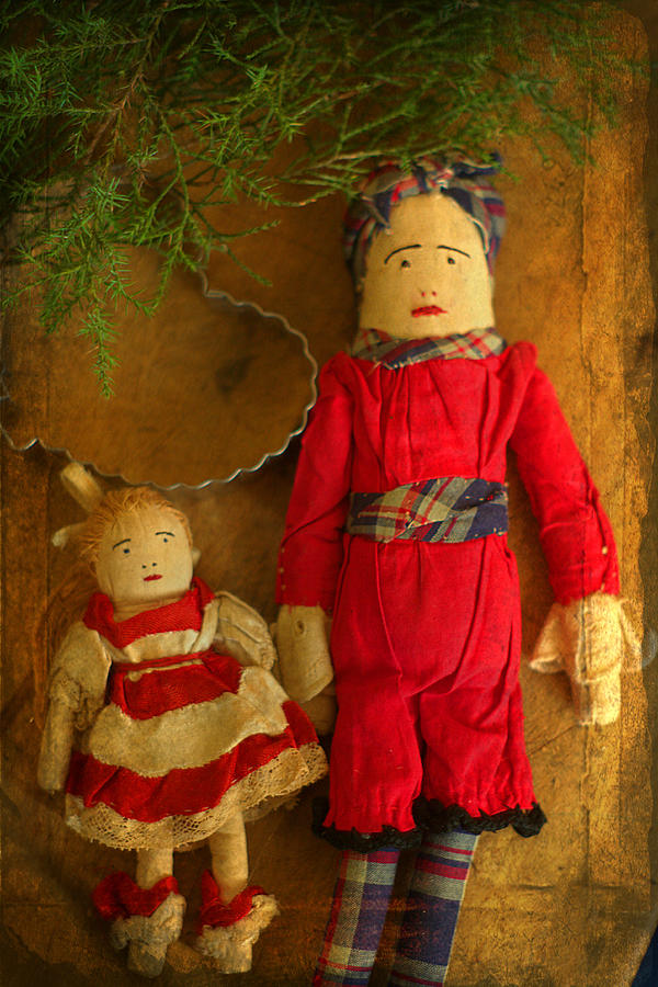 Christmas Rag Dolls Photograph by Suzanne Powers