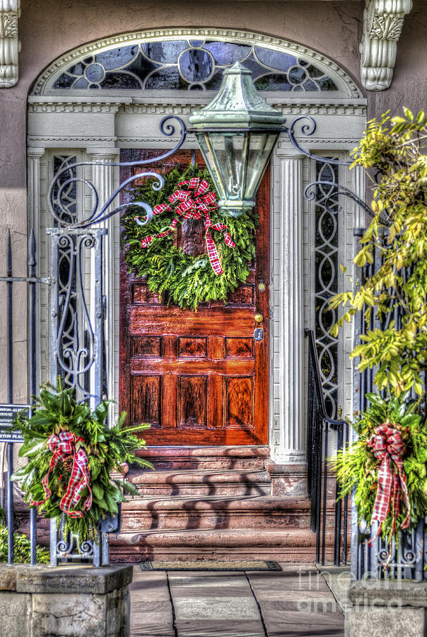 Christmas Door Photograph by Dale Powell