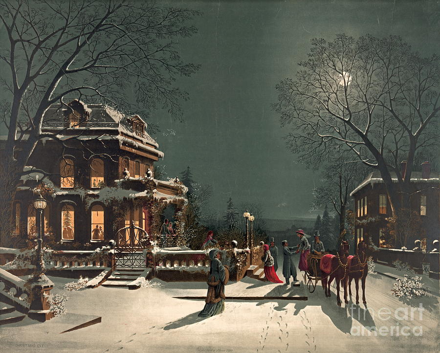 Christmas Eve 1880 Photograph by Padre Art