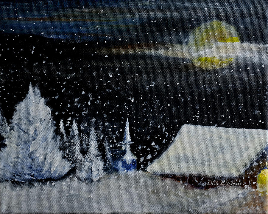 Christmas Eve Painting by Dick Bourgault