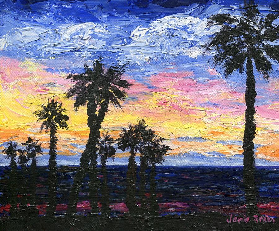 Christmas Eve in Redondo Beach Painting by Jamie Frier