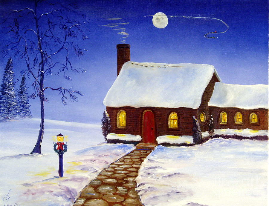 Santa Claus Painting - Christmas Eve by Lee Piper