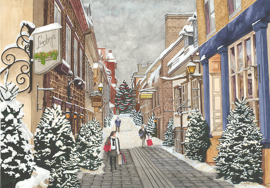Christmas Eve Painting by Ronald Wilkie