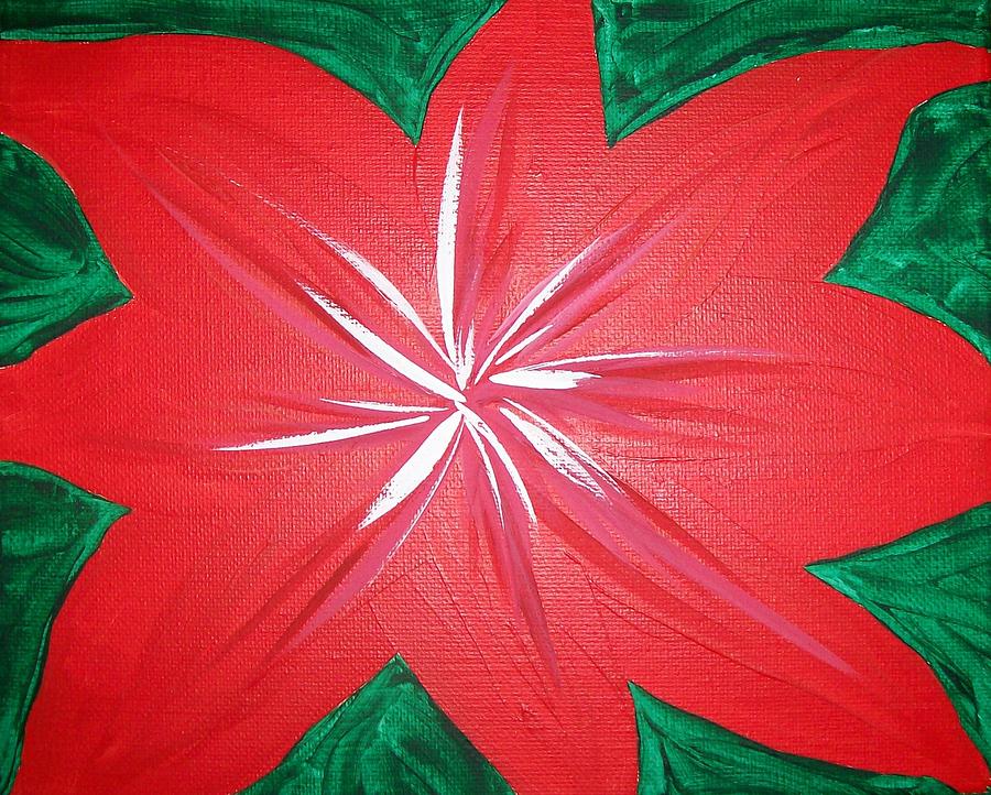 Christmas Flower Painting by Kate McTavish