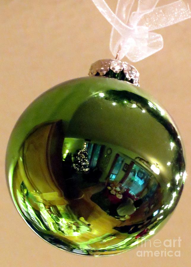 Christmas Green Reflection Photograph by Chris Anderson