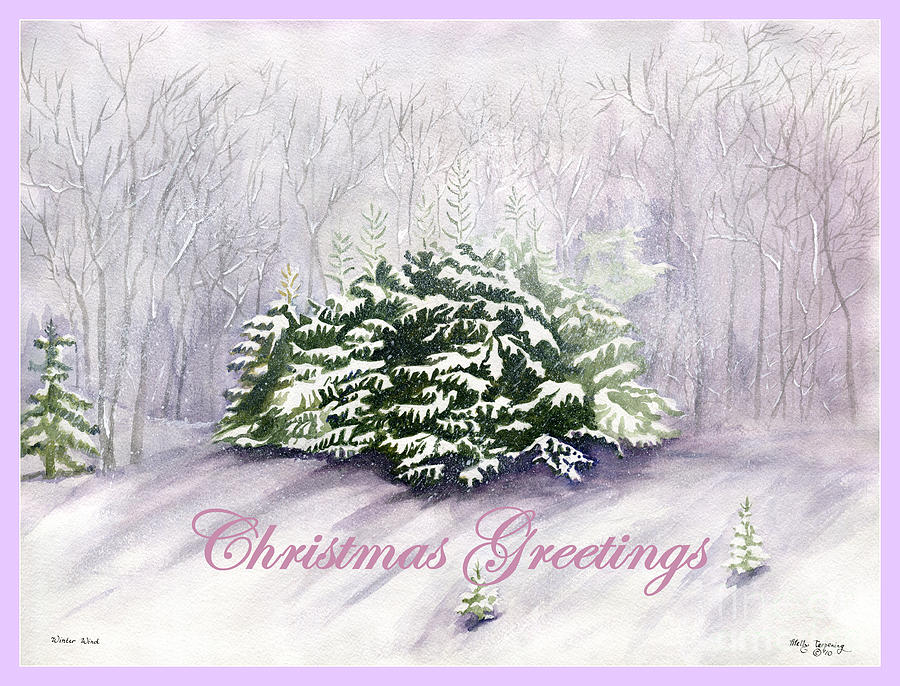 Christmas Greetings Painting by Melly Terpening