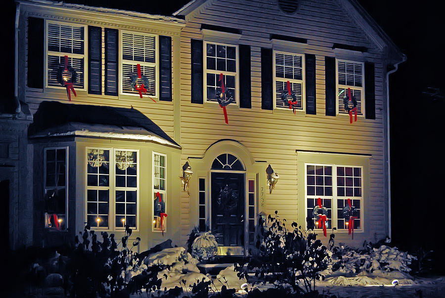 Christmas House Photograph by Brian Wallace