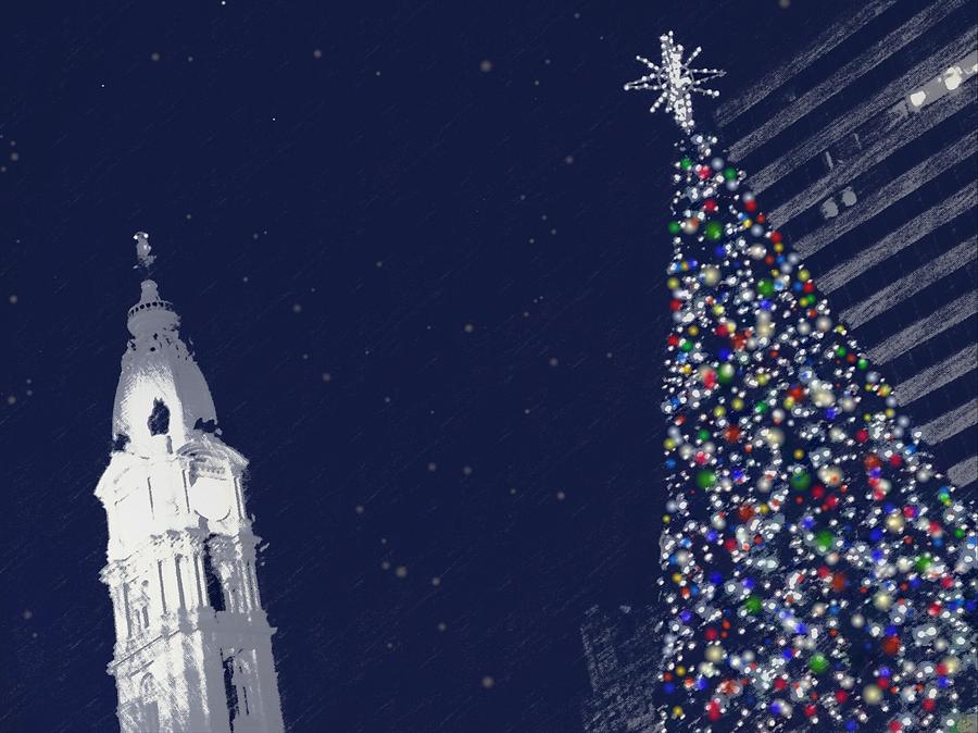 Philadelphia Photograph - Christmas in Center City by Photographic Arts And Design Studio