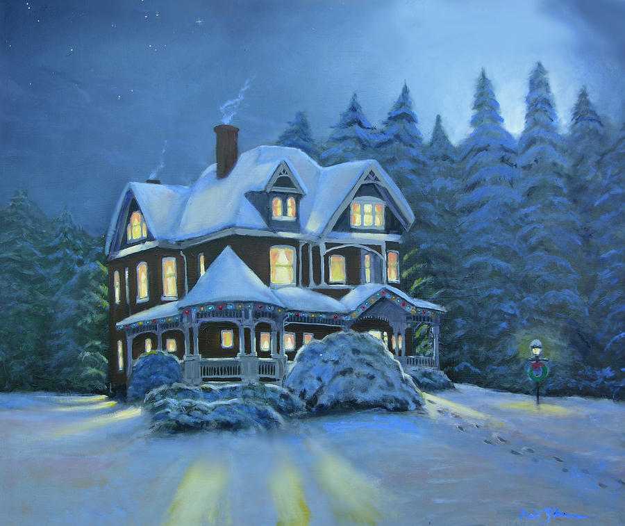 Christmas in July Painting by David Zimmerman