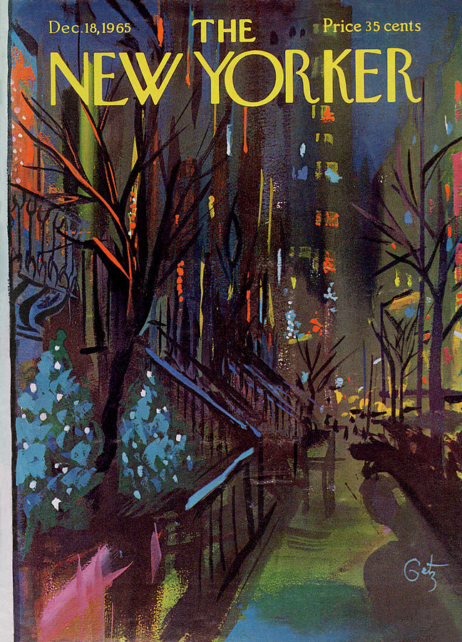 Christmas In New York Painting by Arthur Getz