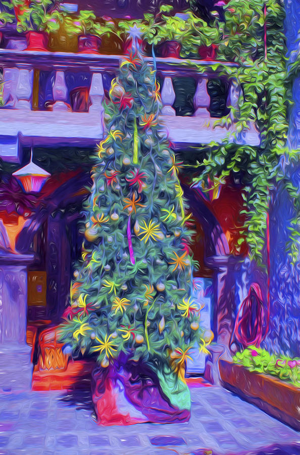 Christmas in San Miguel De Allende 3 Digital Art by Cathy Anderson