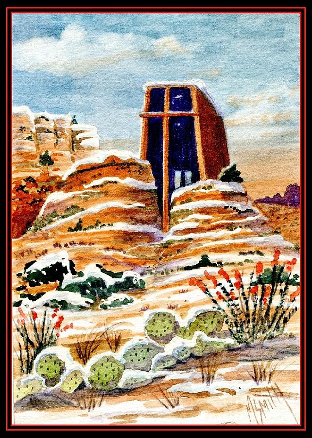 Christmas In Sedona Painting by Marilyn Smith