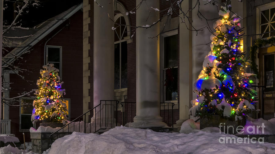 Christmas In Stowe Vermont. Photograph by New England Photography