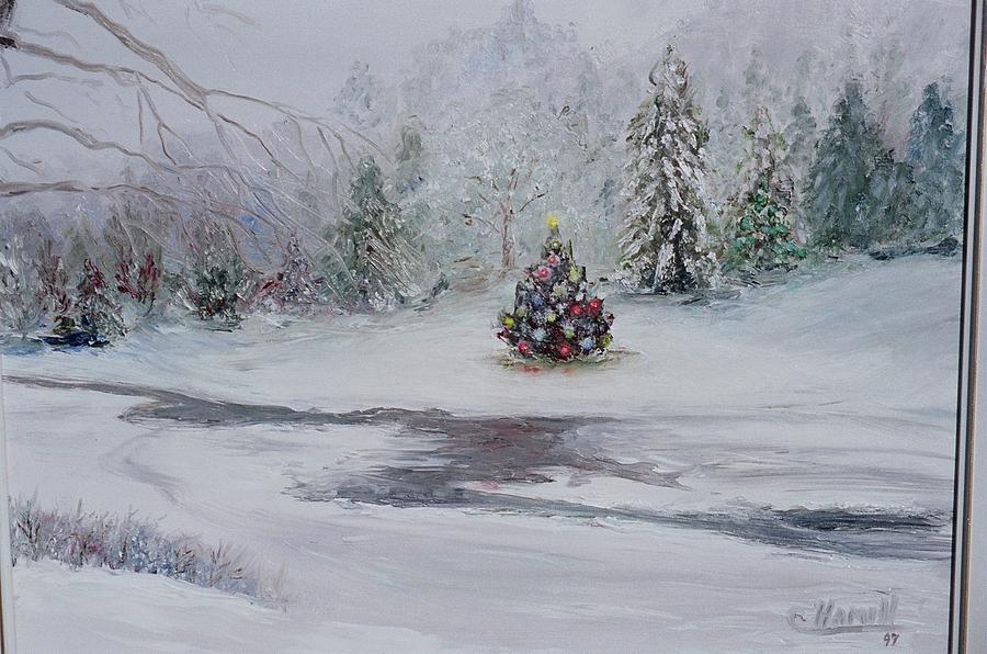 Christmas in the Woods Painting by Catherine Hamill