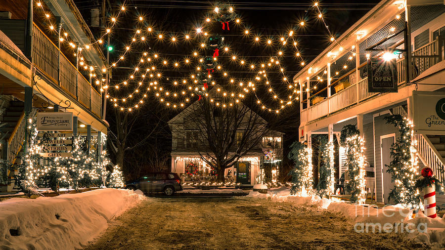 Christmas In Waitsfield Vermont. Photograph by New England Photography