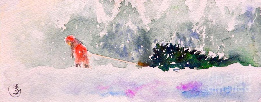 Christmas is Coming Painting by Yoshiko Mishina