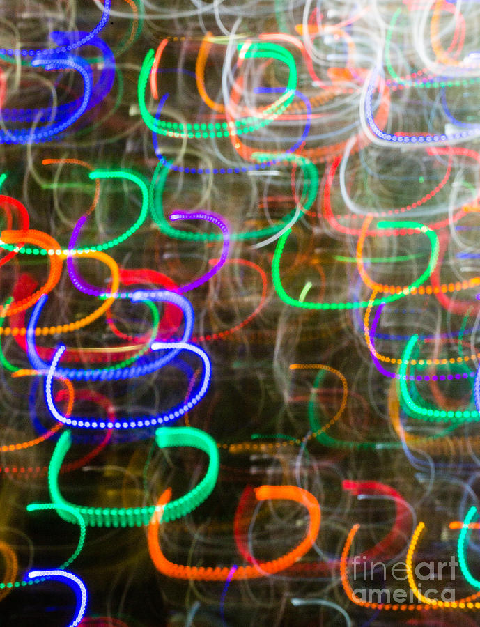Christmas Lights Photograph - Christmas LED Fun A2964 by Stephen Parker