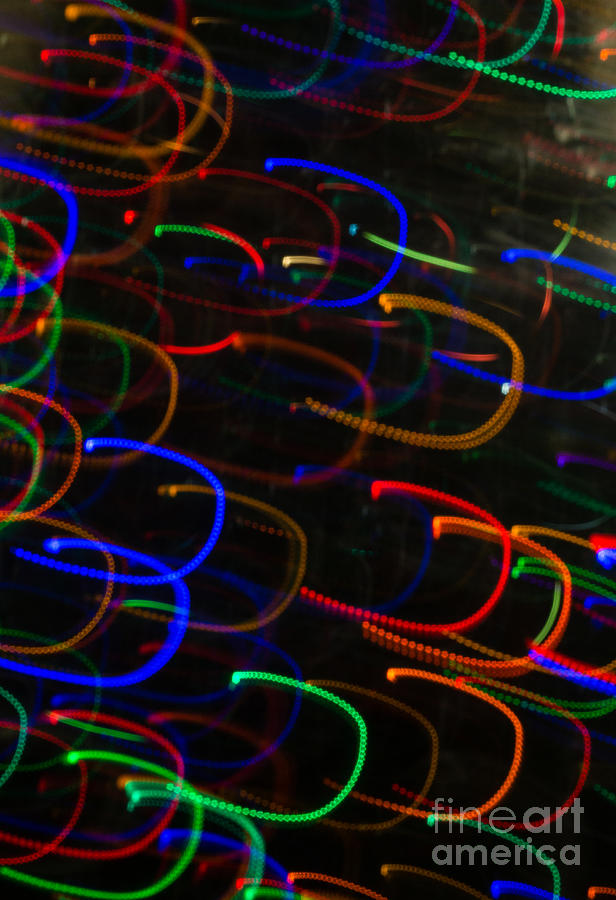 Christmas Lights Photograph - Christmas LED Fun A2965 by Stephen Parker