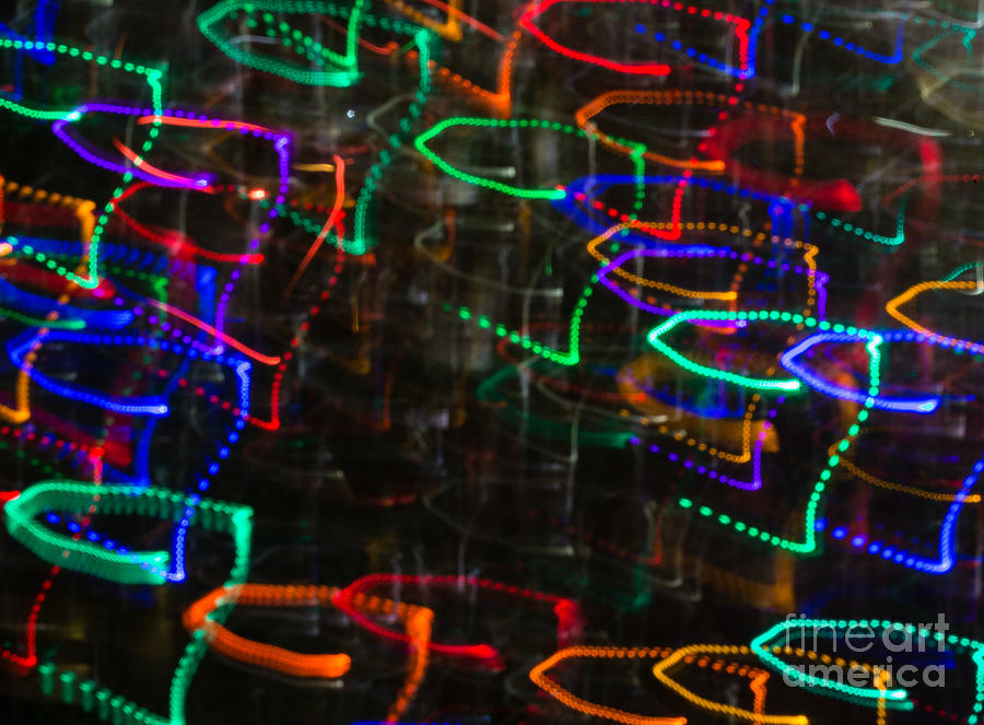 Christmas Lights Photograph - Christmas LED Fun A2968 by Stephen Parker