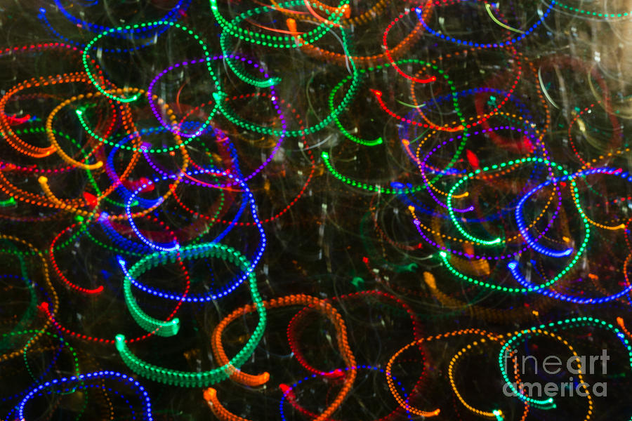 Christmas Lights Photograph - Christmas LED Fun A2969 by Stephen Parker