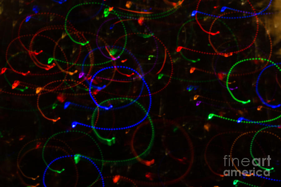 Christmas Lights Photograph - Christmas LED Fun A2974 by Stephen Parker