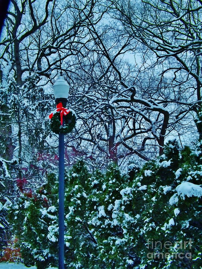 Christmas Light Pole Photograph by Brigitte Emme