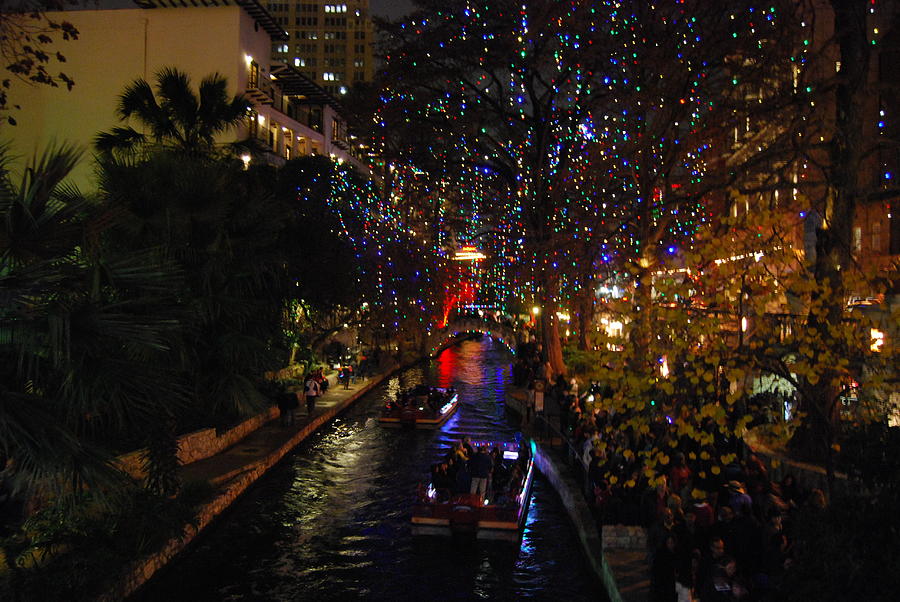 Christmas lights at the River Walk Photograph by Regina Vasquez Pixels