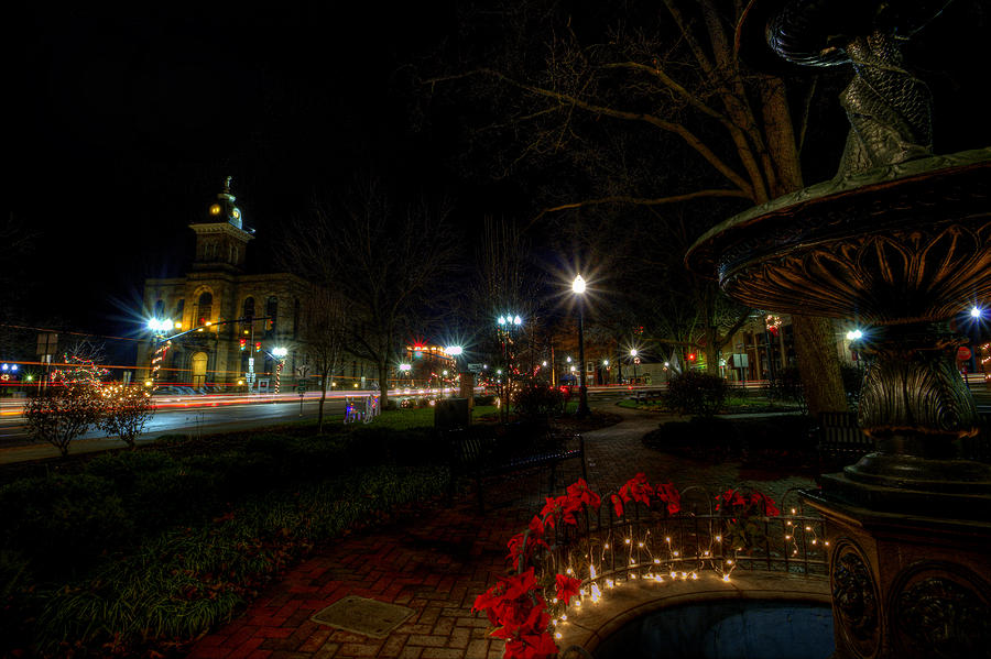 Christmas Lights of Lisbon Ohio Photograph by David Dufresne