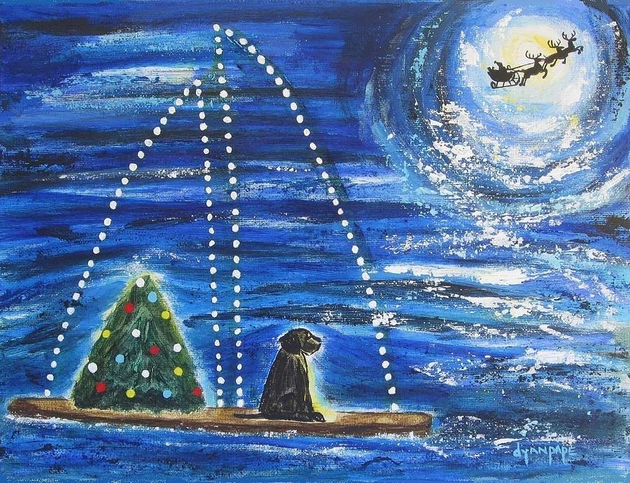 Christmas Magic Painting by Diane Pape