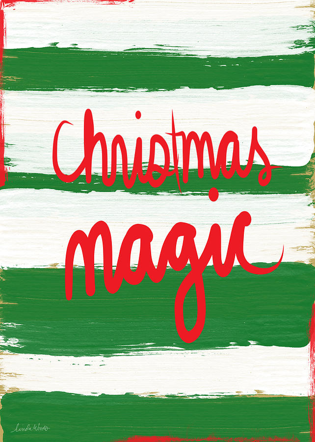 Christmas Magic - Greeting Card Mixed Media by Linda Woods